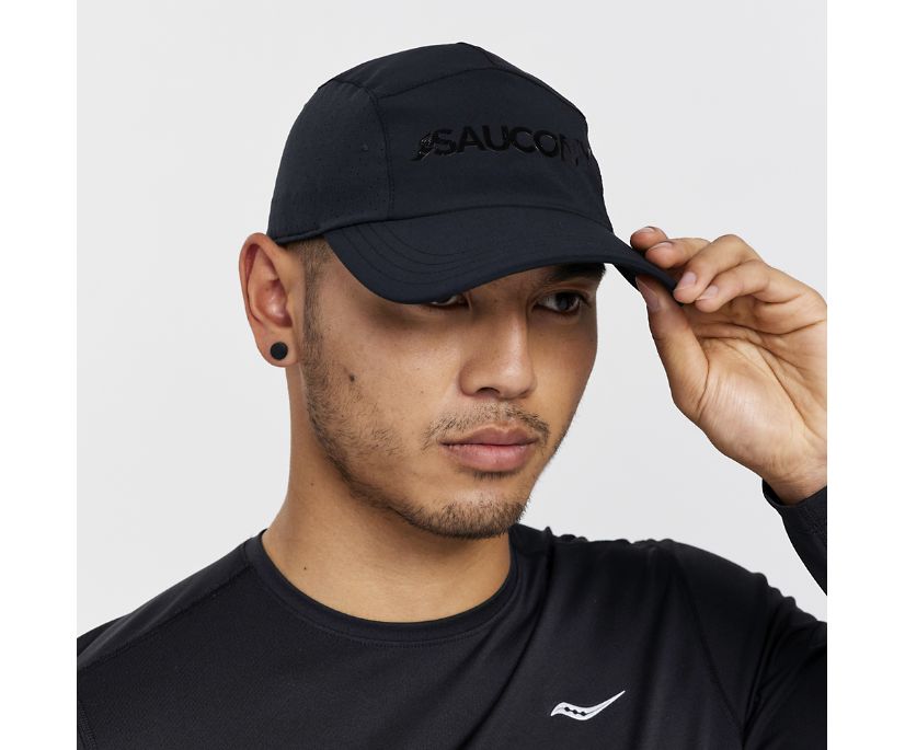 Saucony Outpace Hat Muške Šeširi Crne | R95XN0X5