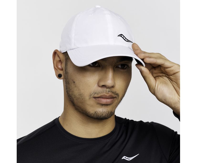 Saucony Outpace Petite Hat Muške Šeširi Bijele | M6L908X4