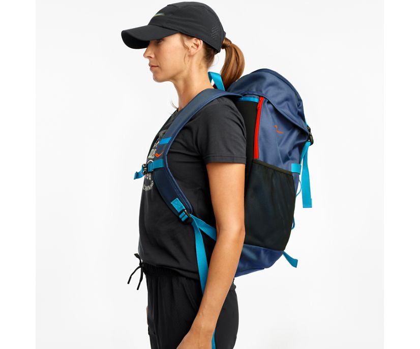 Saucony Overhaul Backpack Muške Torbe I Ruksaci Sive Plave | GVWOV6SA