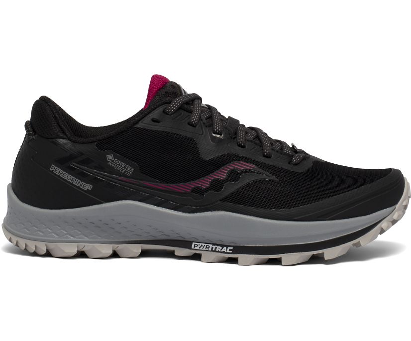 Saucony Peregrine 11 GTX Ženske Running Patike Crne Crvene | 2EHIB9YO