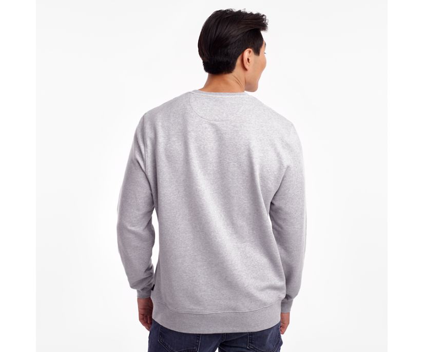 Saucony Rested Crewneck Muške Tops Svijetlo Sive | 12LGV09L