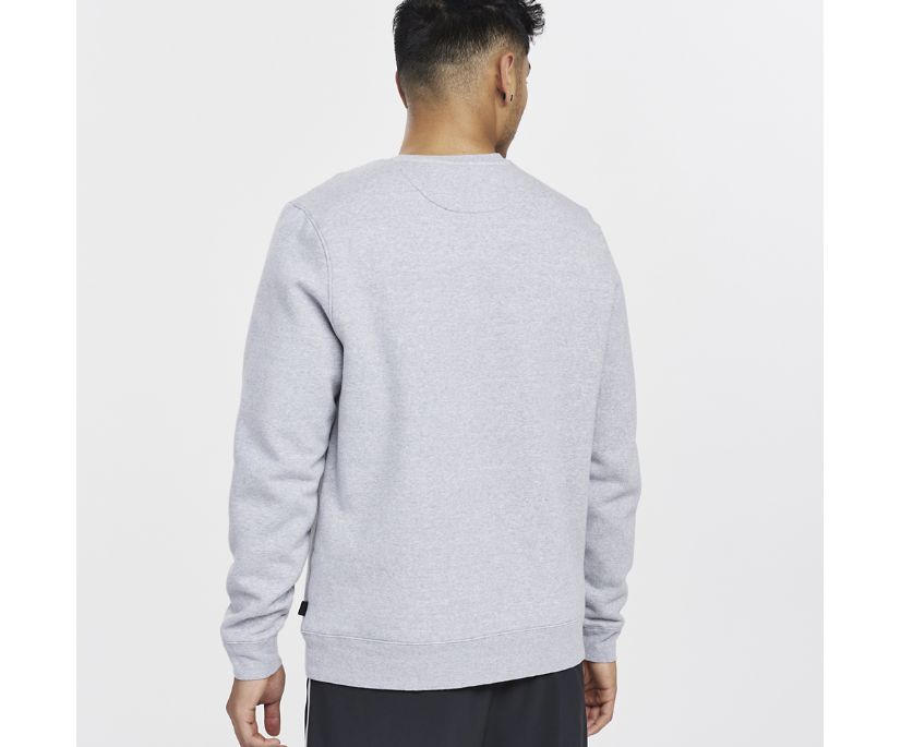 Saucony Rested Crewneck Muške Tops Svijetlo Sive | 99DAPSDZ