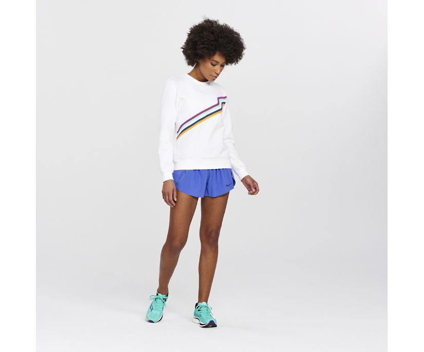 Saucony Rested Crewneck Ženske Tops Bijele | Q249LXX2