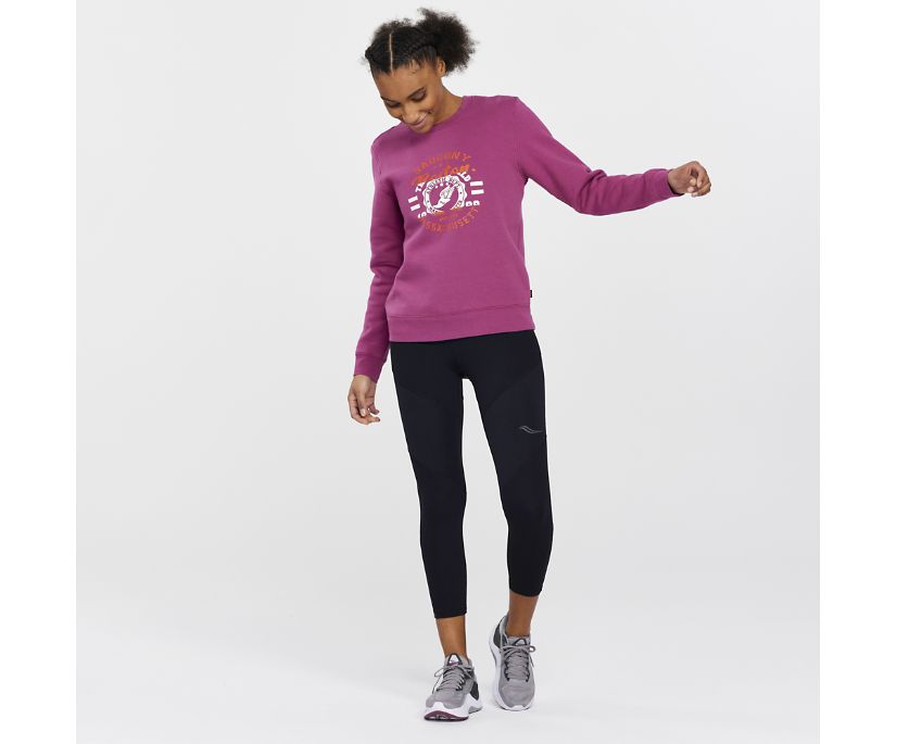 Saucony Rested Crewneck Ženske Tops Roze | 01SP9ZB2