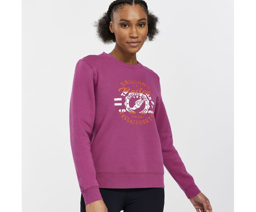 Saucony Rested Crewneck Ženske Tops Roze | 01SP9ZB2