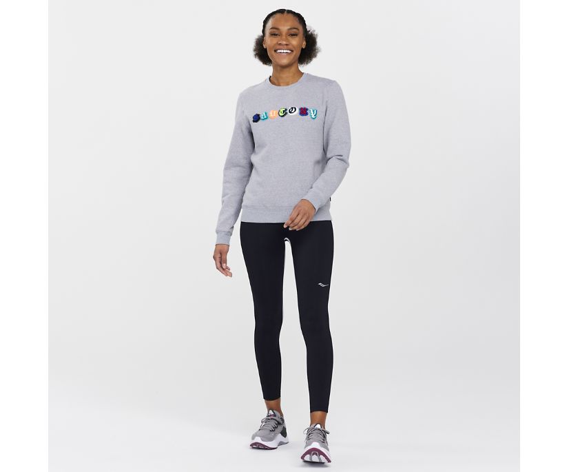 Saucony Rested Crewneck Ženske Tops Svijetlo Sive | B2V7TJXO