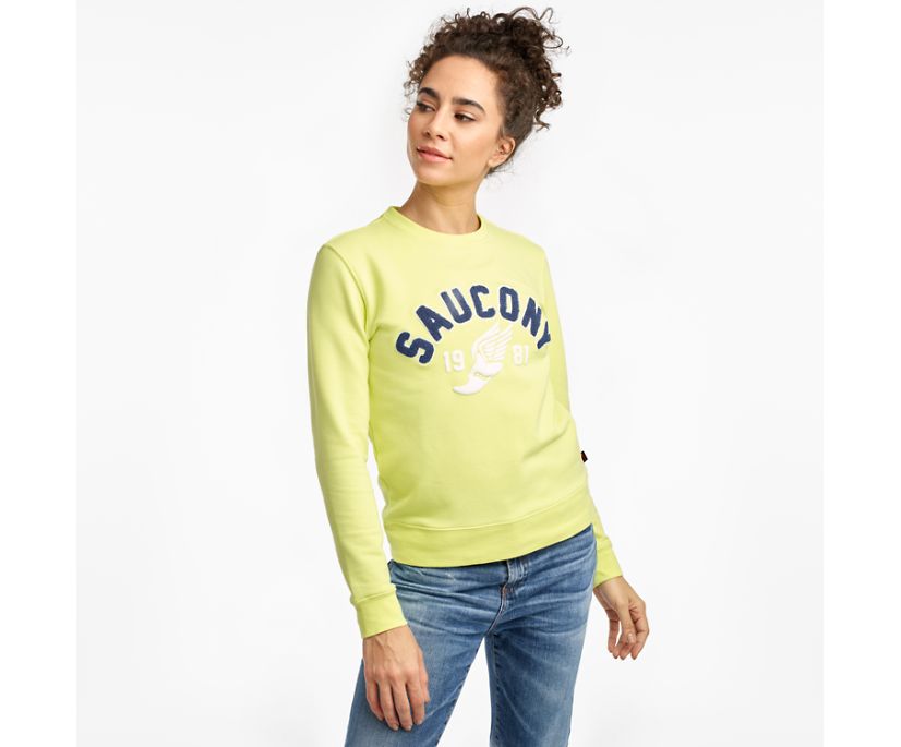 Saucony Rested Crewneck Ženske Tops Svijetlo Zelene | LNT1Z30W