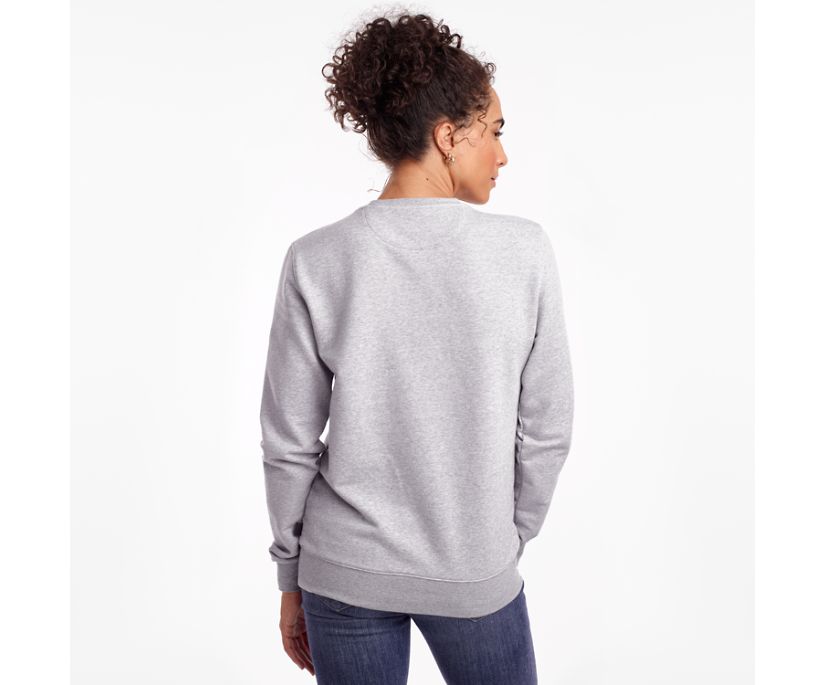 Saucony Rested Crewneck Ženske Tops Svijetlo Sive | MIDD4OBR