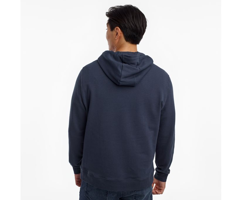 Saucony Rested Hoodie Muške Tops Sive Plave | 4UEBWWJL