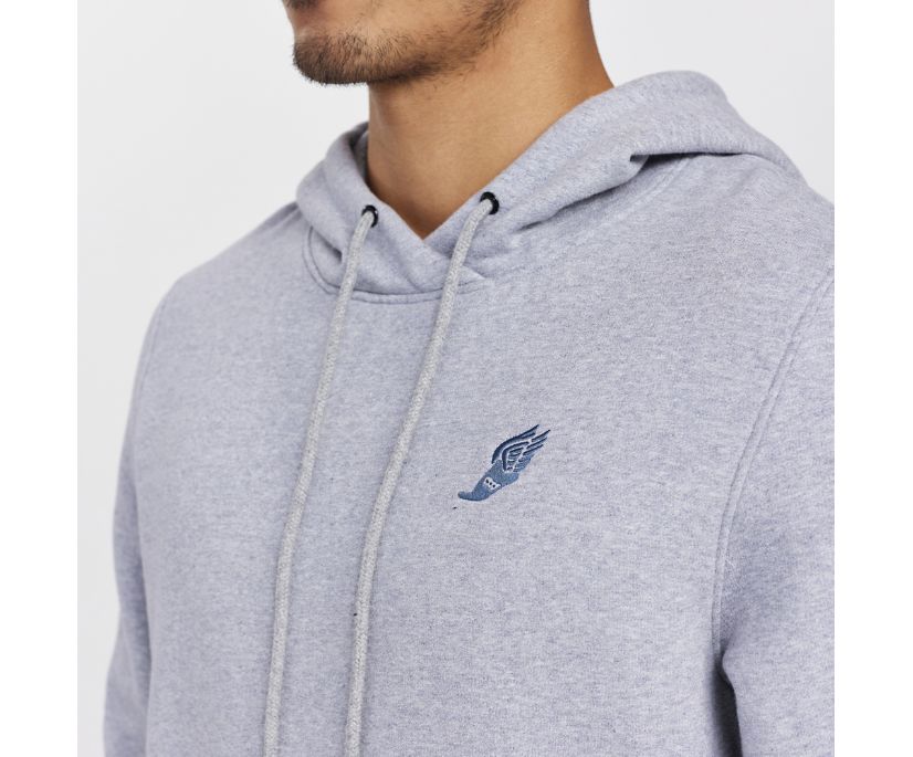 Saucony Rested Hoodie Muške Tops Svijetlo Sive | CHATWWRP