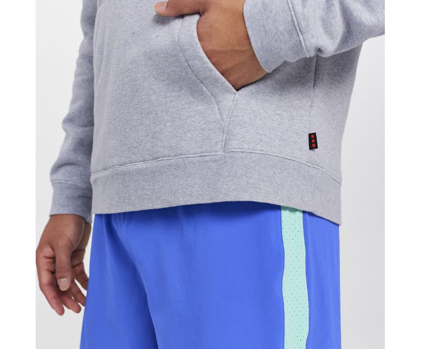 Saucony Rested Hoodie Muške Tops Svijetlo Sive | CHATWWRP