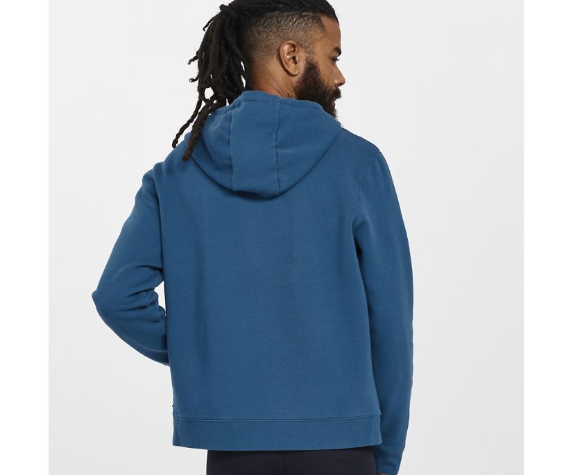 Saucony Rested Hoodie Muške Tops Tamnoplave | SXUJYZ7Z