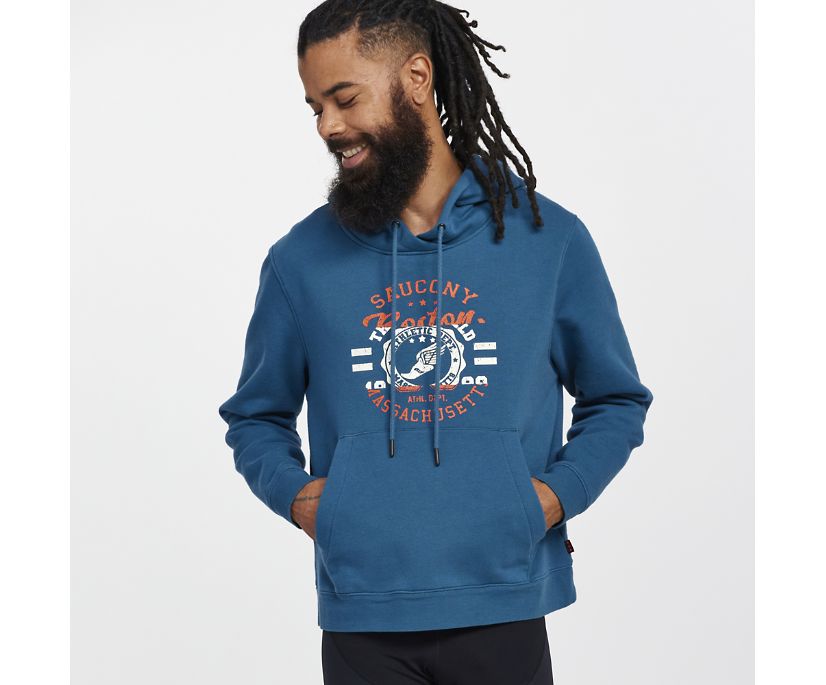 Saucony Rested Hoodie Muške Tops Tamnoplave | SXUJYZ7Z