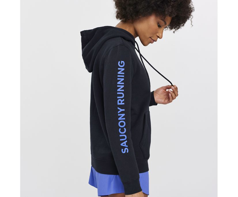 Saucony Rested Hoodie Ženske Tops Crne | NWGX424Y