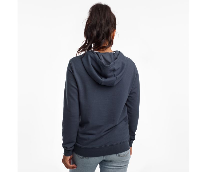 Saucony Rested Hoodie Ženske Tops Sive Plave | QM47GCY2