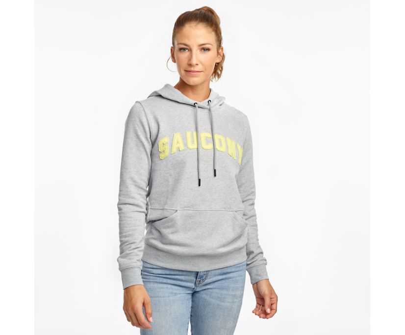 Saucony Rested Hoodie Ženske Tops Svijetlo Sive | KJQT2MMB