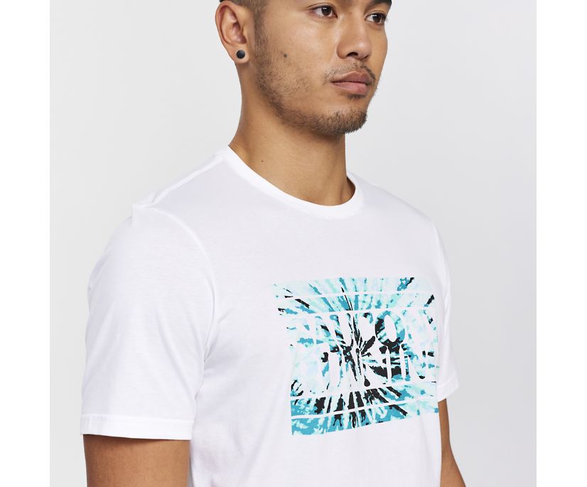 Saucony Rested T-Shirt Muške Tops Bijele | I9YZ07FO