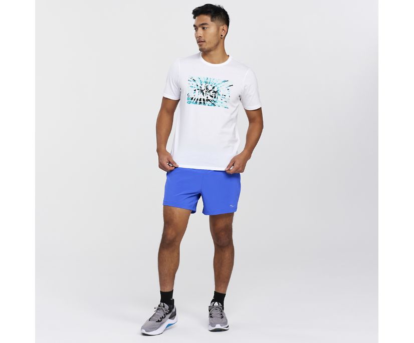 Saucony Rested T-Shirt Muške Tops Bijele | I9YZ07FO