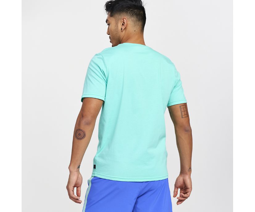 Saucony Rested T-Shirt Muške Tops Menta | L8RZR5X4