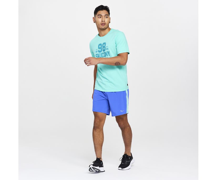 Saucony Rested T-Shirt Muške Tops Menta | L8RZR5X4