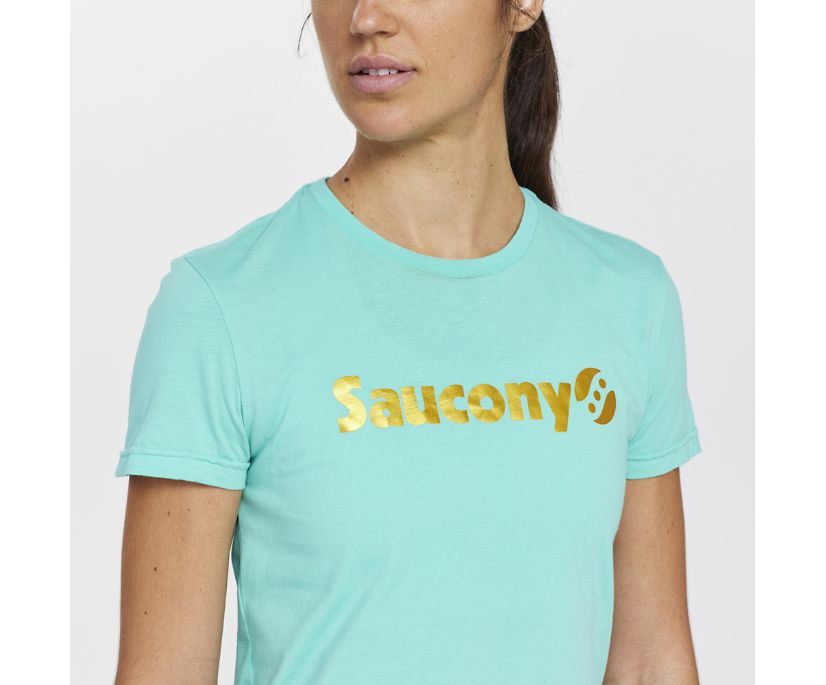 Saucony Rested T-Shirt Ženske Tops Menta | Z85NL2XX