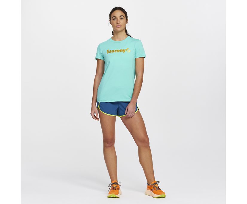 Saucony Rested T-Shirt Ženske Tops Menta | Z85NL2XX