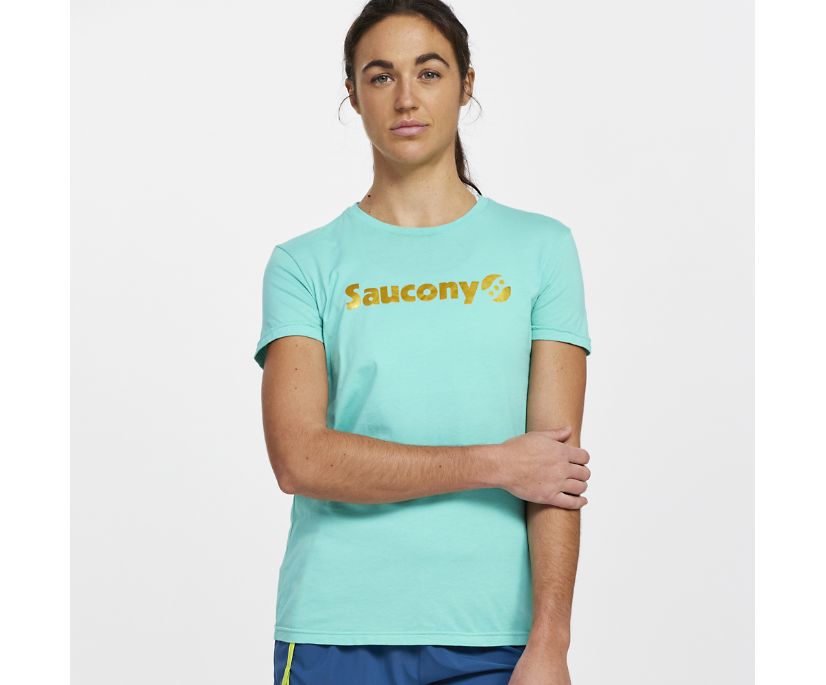 Saucony Rested T-Shirt Ženske Tops Menta | Z85NL2XX