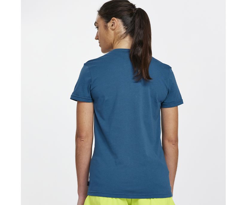 Saucony Rested T-Shirt Ženske Tops Tamnoplave | 3OAKPK4Q