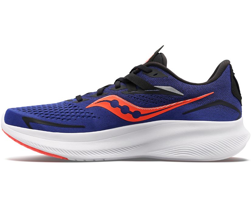 Saucony Ride 15 Wide Muške Cipele Plave Crvene | A25IDZ11