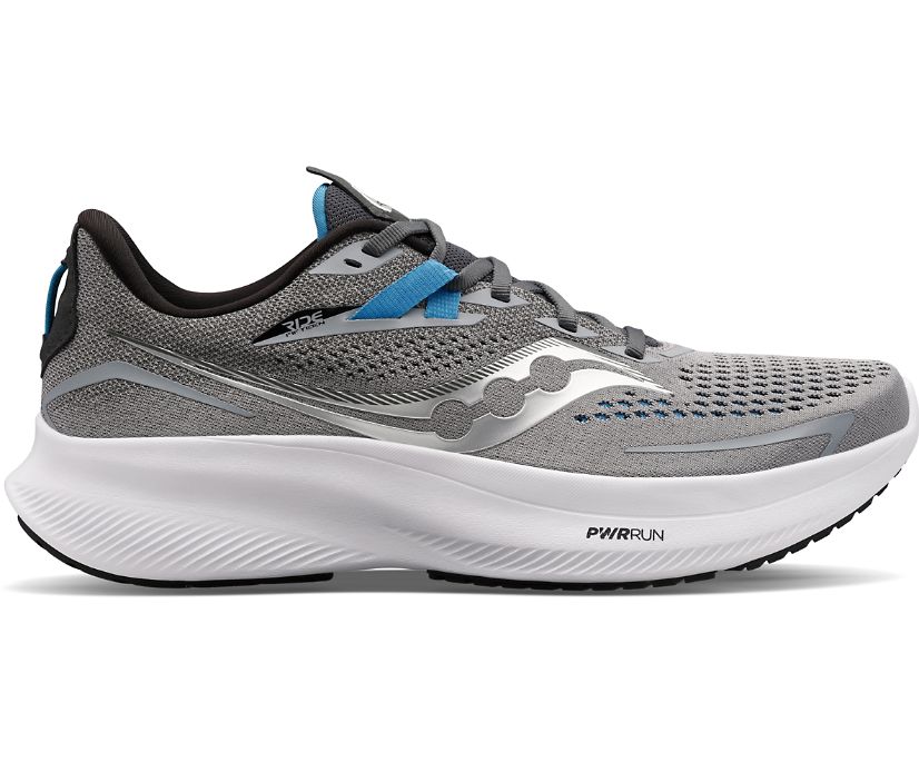 Saucony Ride 15 Wide Muške Cipele Sive Plave | A843HTU5