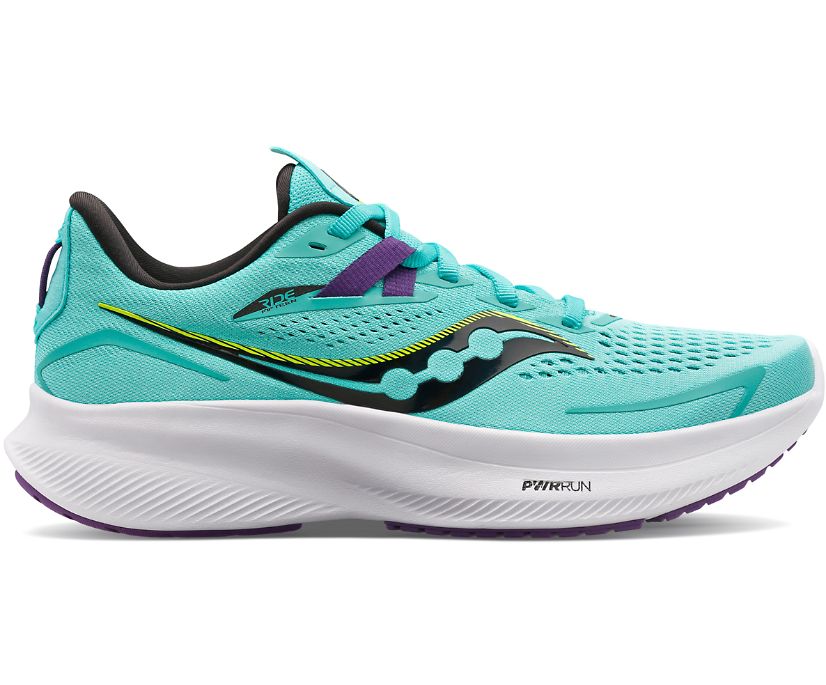 Saucony Ride 15 Wide Ženske Cipele Menta Ljubičaste | 6LIAB45W