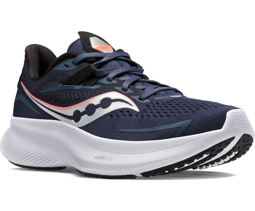 Saucony Ride 15 Ženske Running Patike Tamnoplave Srebrne | G6BSOZ0Y