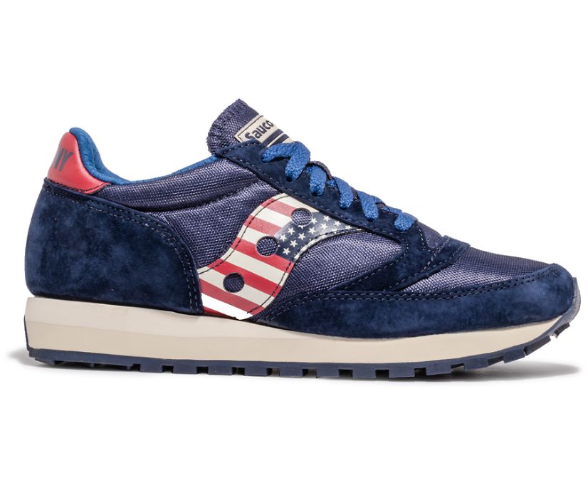 Saucony Stars & Stripes Jazz 81 Muške Cipele Crvene Bijele Plave | 6X1CTH94