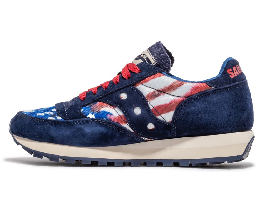 Saucony Stars & Stripes Jazz 81 Ženske Cipele Crvene Bijele Plave | BNMGHS1R