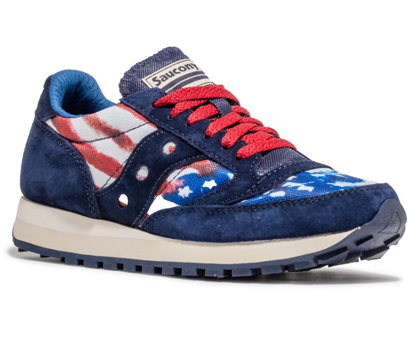 Saucony Stars & Stripes Jazz 81 Ženske Cipele Crvene Bijele Plave | BNMGHS1R