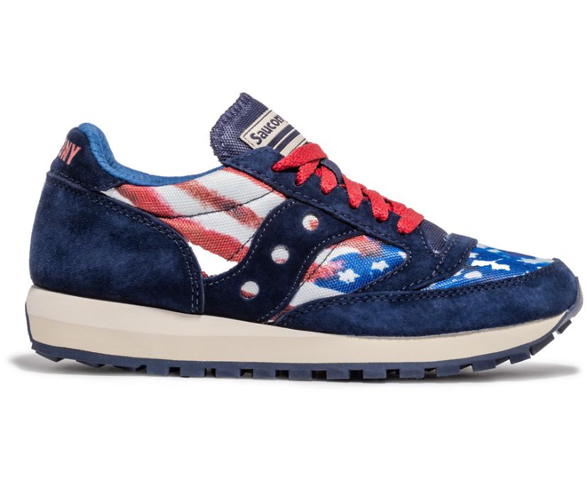 Saucony Stars & Stripes Jazz 81 Ženske Cipele Crvene Bijele Plave | BNMGHS1R