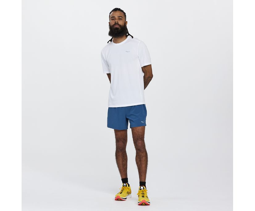 Saucony Stopwatch Short Sleeve Muške Tops Bijele | EEFAX17J