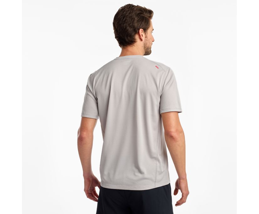 Saucony Stopwatch Short Sleeve Muške Tops Sive | PR2AOGDG