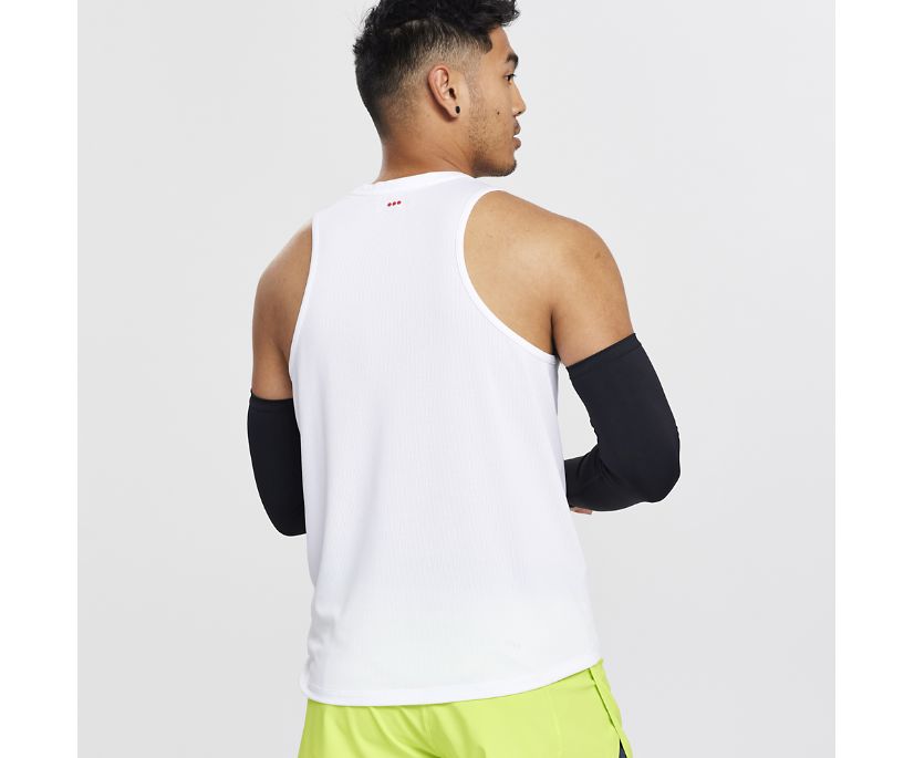 Saucony Stopwatch Singlet Muške Tops Bijele | HIM77G4R