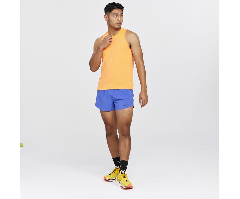 Saucony Stopwatch Singlet Muške Tops Narančaste | 8W1LWI68