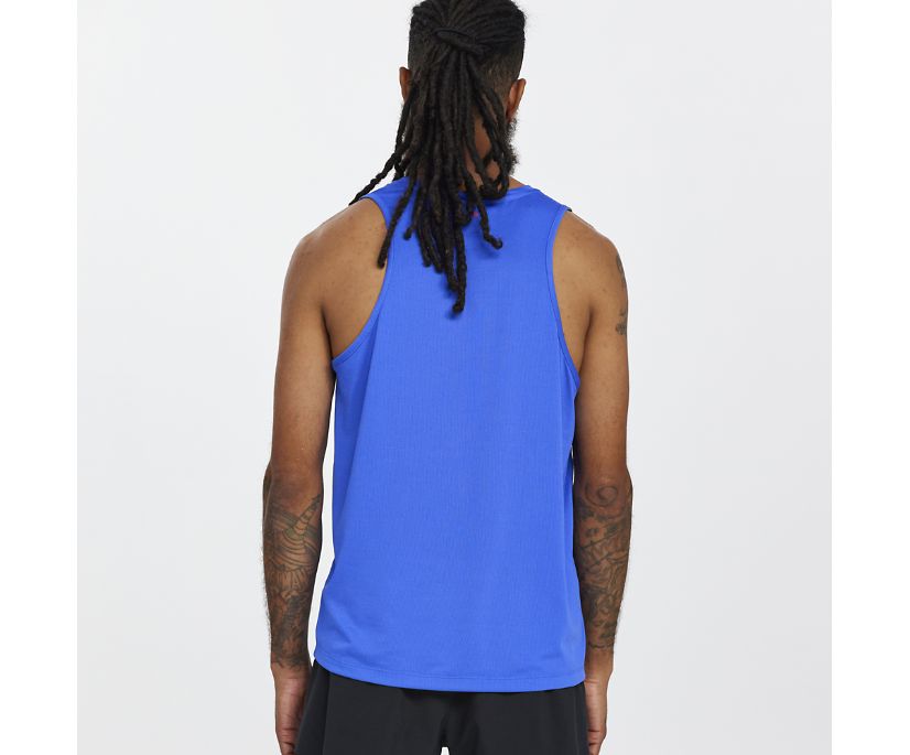 Saucony Stopwatch Singlet Muške Tops Plave | 5F0MDP76