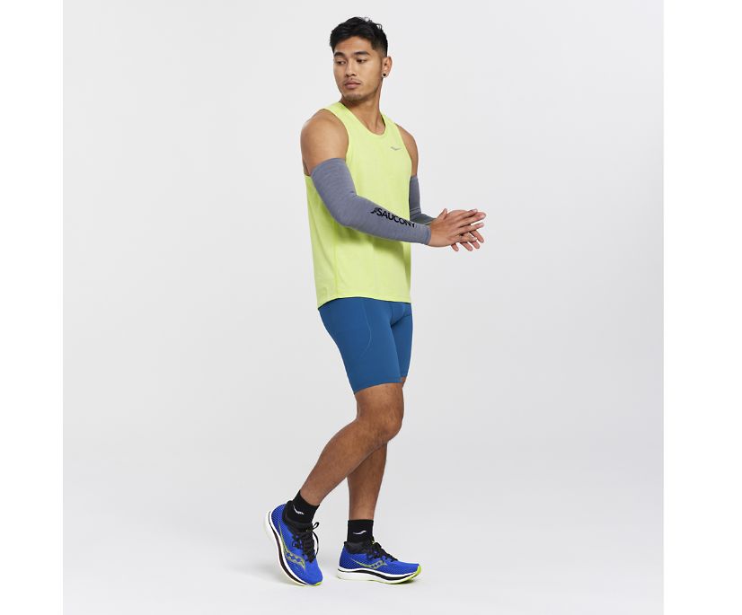 Saucony Stopwatch Singlet Muške Tops Svijetlo Zelene | TTN90QU2