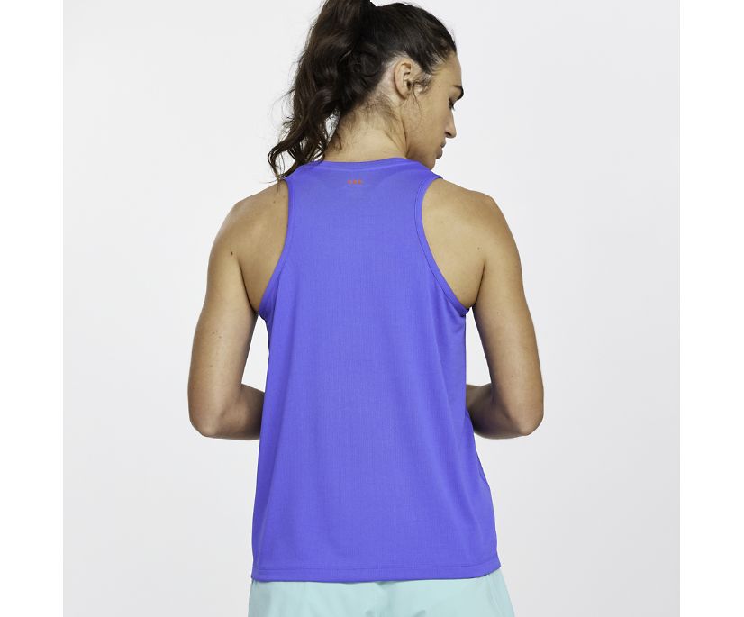 Saucony Stopwatch Singlet Ženske Tops Plave | UP7JX9GL