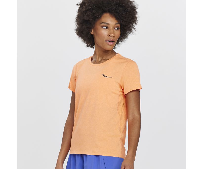 Saucony Time Trial Short Sleeve Ženske Tops Narančaste | X8WY5ABX