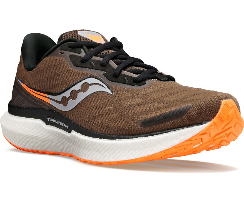 Saucony Triumph 19 Muške Running Patike Maslinasto Zelene Narančaste | 6JWBQA6A