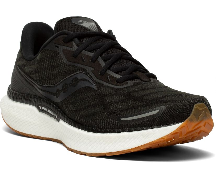 Saucony Triumph 19 Muške Walking Patike Crne Srebrne | XKCWY6MM