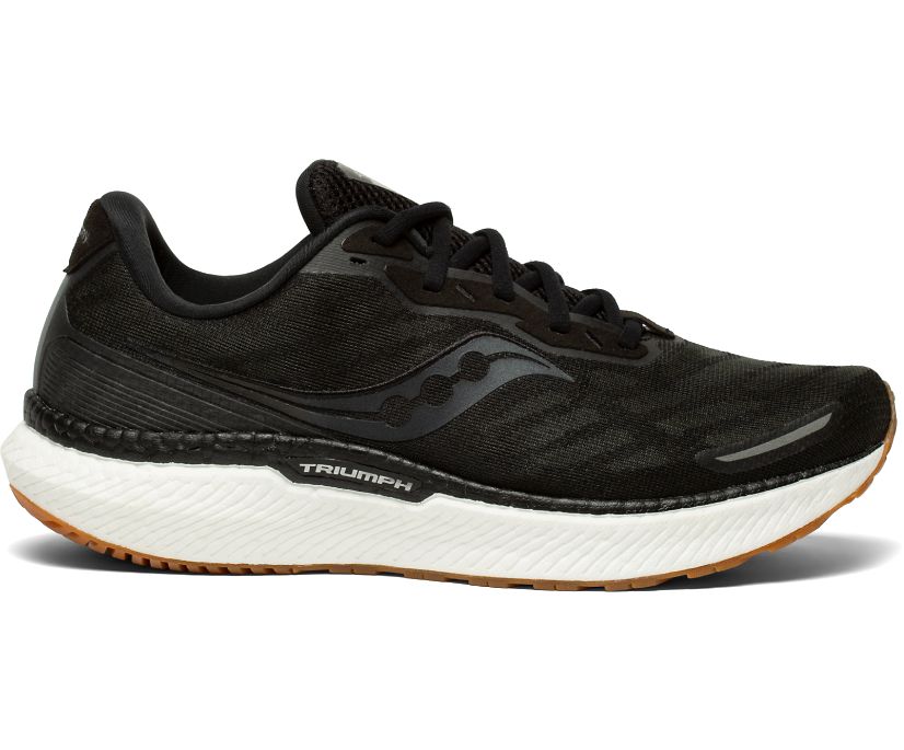 Saucony Triumph 19 Muške Walking Patike Crne Srebrne | XKCWY6MM