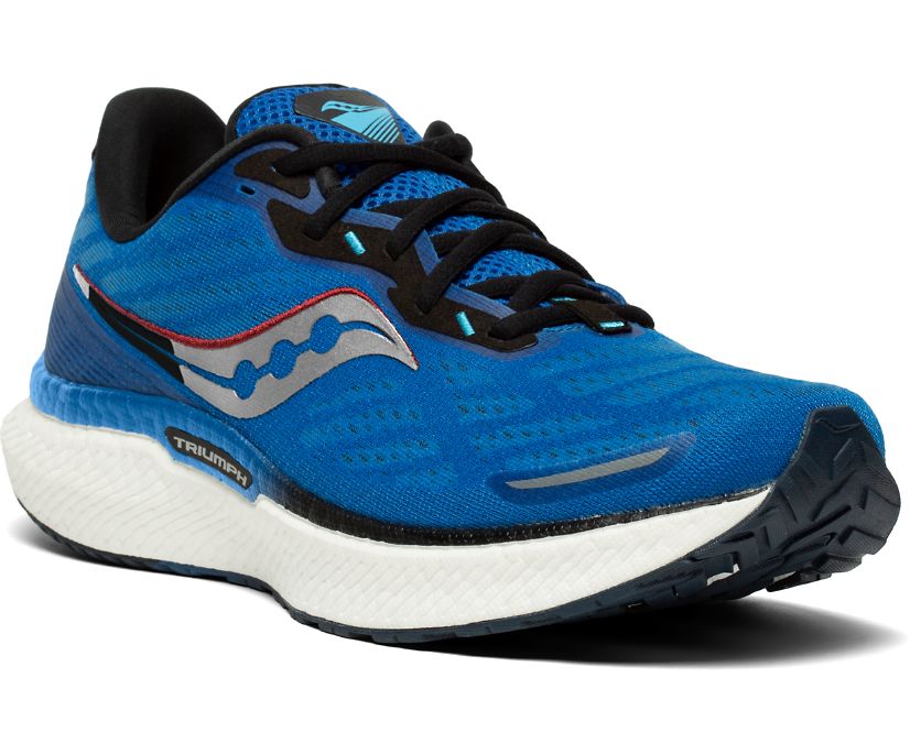 Saucony Triumph 19 Muške Walking Patike Kraljevska Plava Tamno Zelene | HKAG6JWC