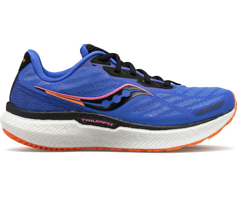 Saucony Triumph 19 Ženske Running Patike Plave Narančaste | 3SXLZ0TQ