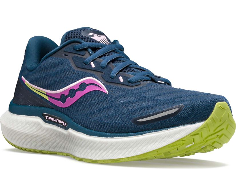 Saucony Triumph 19 Ženske Running Patike Tamno Zelene Svijetlo Zelene | B8FVTUHP